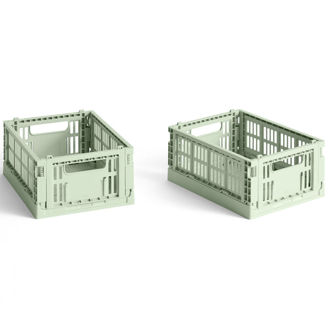 Aufbewahrungsbox Colour Crate Mini, 2er Set - HAY