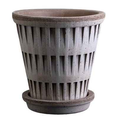 Blumentopf Pantheon Terracotta Grau - Bergs Potter