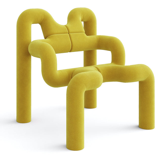 Sessel Ekstrem Chair Yellow Classic Knit - Varier Furniture