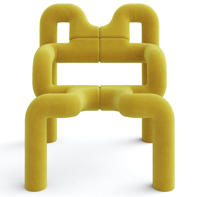 Sessel Ekstrem Chair Yellow Classic Knit - Varier Furniture