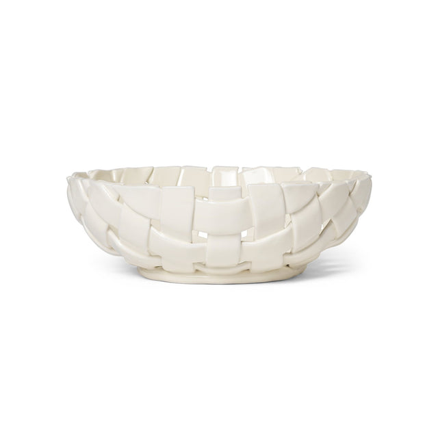 Plait Schale Ø 30cm off-white Obstkorb - ferm LIVING