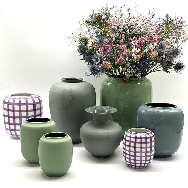 Vase Form R Kariert - DesignWe.Love