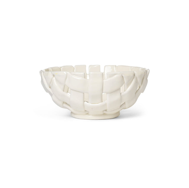 Plait Schale Ø 24cm off-white Obstkorb - ferm LIVING