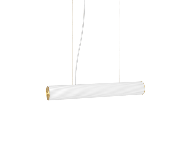 Hängeleuchte Vuelta Weiß 60cm Messing - ferm LIVING