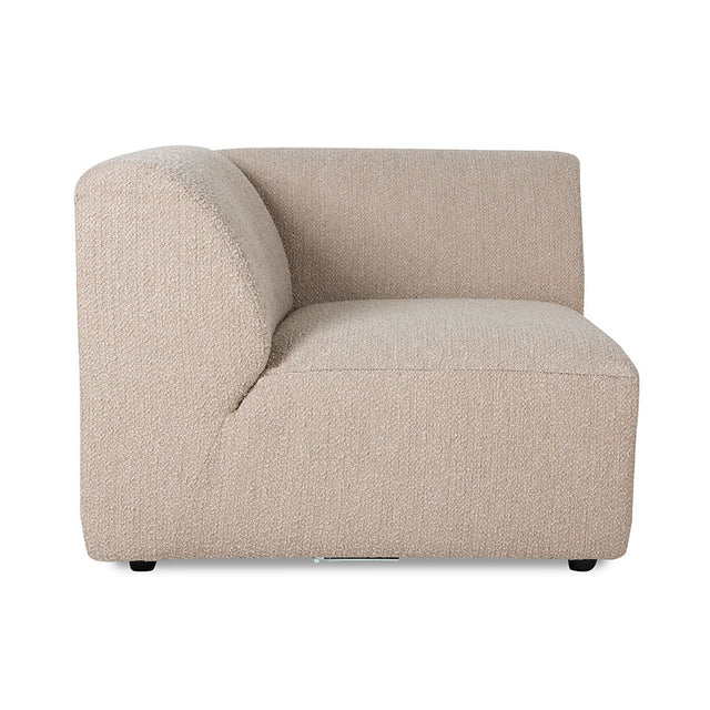 Modulares Sofa Element Jax Boucle Taupe - HK Living