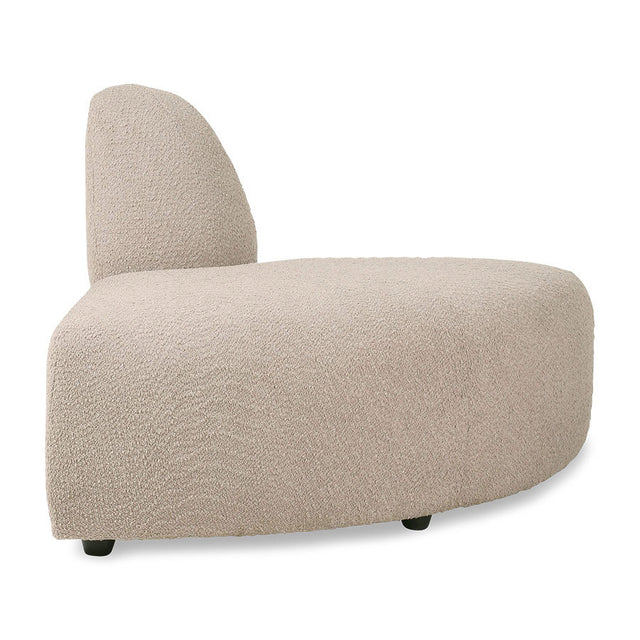 Modulares Sofa Element Jax Boucle Taupe - HK Living