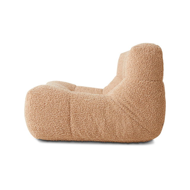 Sessel Lazy Lounge Chair Frizz Beige - HK Living