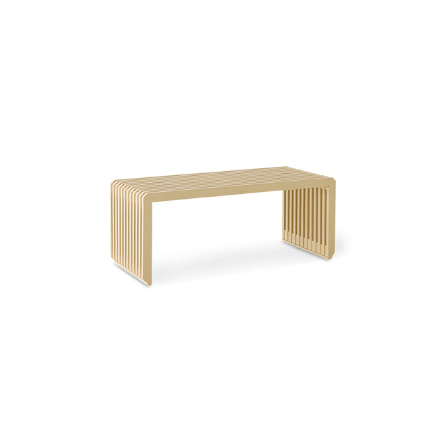 Slatted Bench Moderne Bank Sand - HK Living