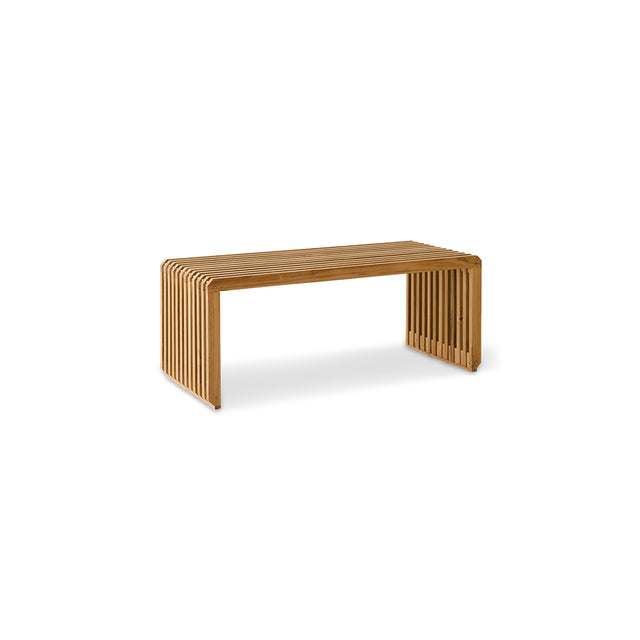 Slatted Bench Moderne Bank Teakholz - HK Living