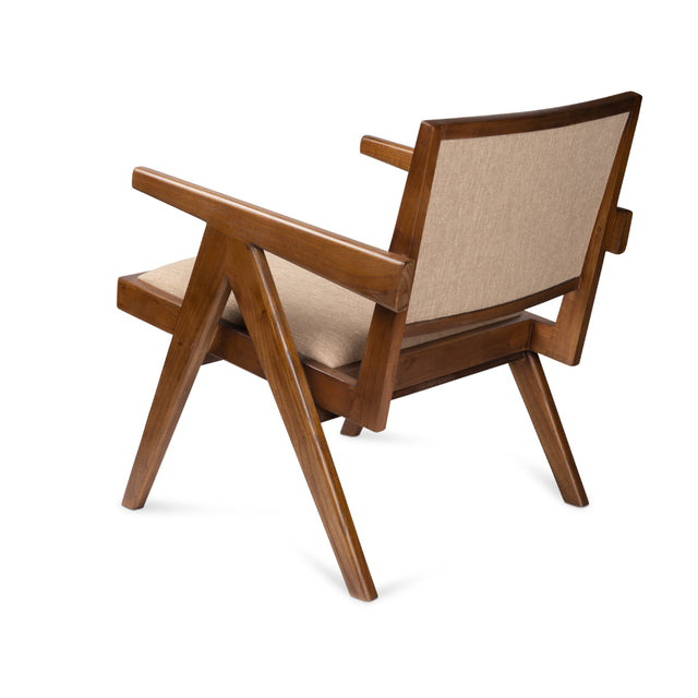 Easy Lounge Chair gepolstert, dunkelbraun - Detjer