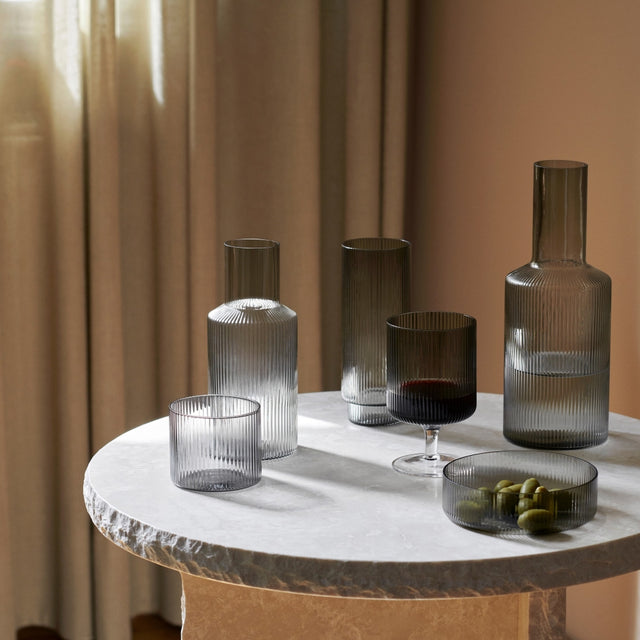 Karaffe und Glas im Set Ripple - ferm LIVING