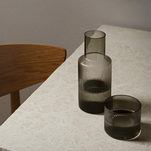 Karaffe und Glas im Set Ripple - ferm LIVING