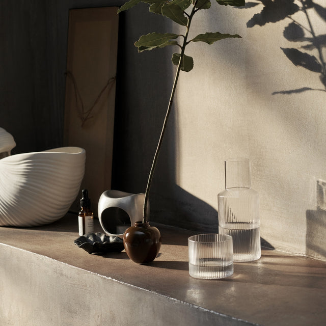 Karaffe und Glas im Set Ripple - ferm LIVING