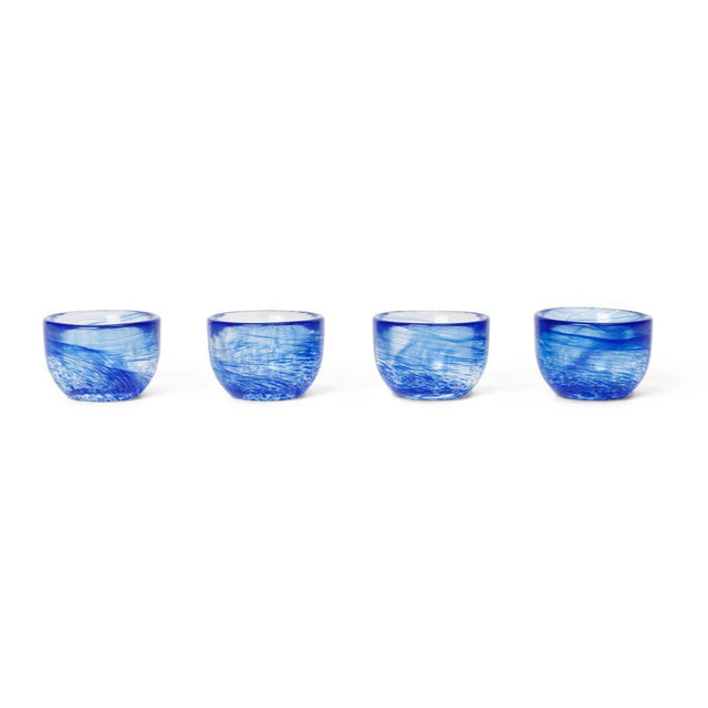 4er Set Eierbecher Tinta Blue - ferm LIVING