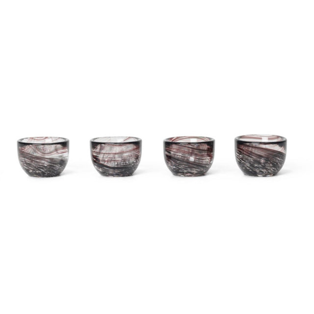 4er Set Eierbecher Tinta Deep Brown - ferm LIVING