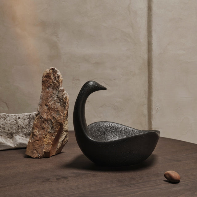 Centerpiece, Tischdekoration Swan - ferm LIVING