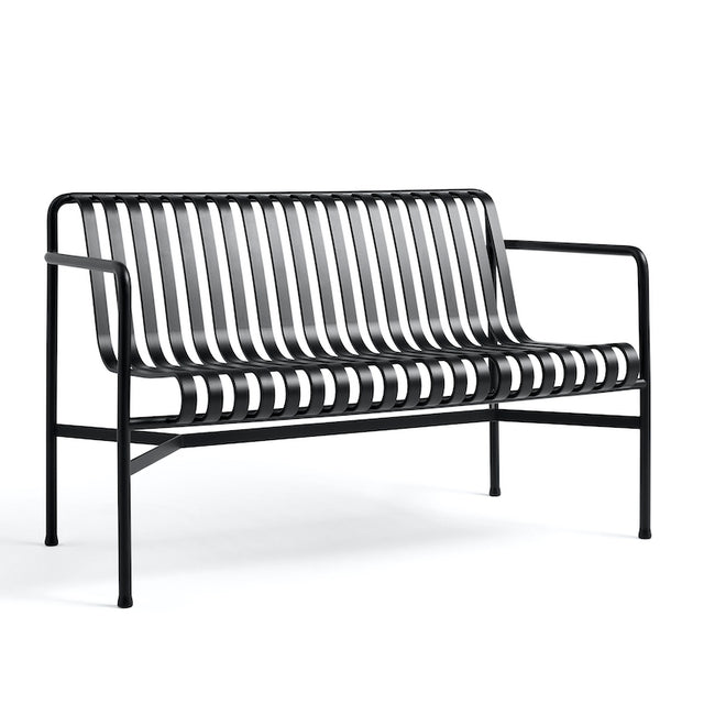 Bench with armrests Palissade outdoor furniture - HAY